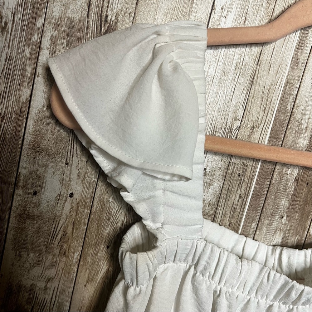 Altar’d State White Ruffle‎ Sleeve Blouse - Picture 2 of 5